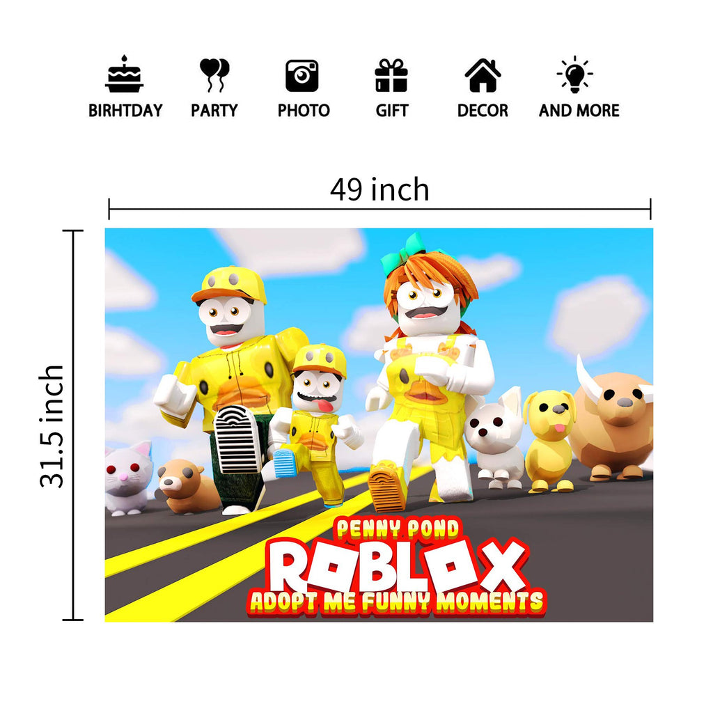 Roblox Adopt Me Backdrop Curtain Background Photobooth Backdrop Stand Prosparty - funny roblox adopt me