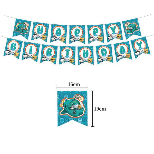 The Octonauts Banner Balloons Cake Toppers Birthday Party Supplies Kids Adults Holiday Gifts