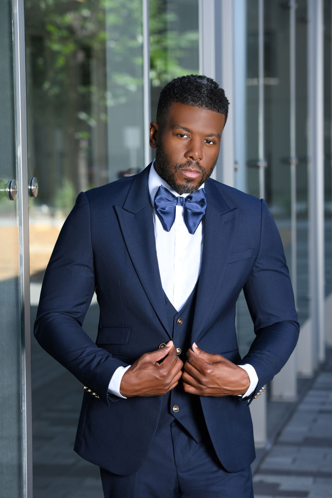 Elevate Your Style with Our 3 Piece Executive Classic Navy Blue Suit