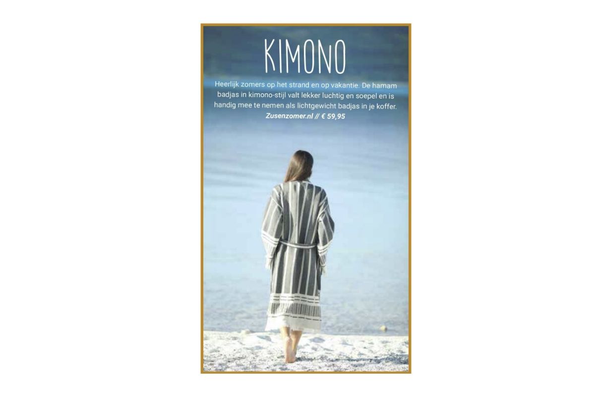 zusenzomer boho kimono badjas AZA in ronsreizen