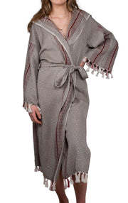 Hamam kimono badjas BIBI - dames - één maat - BOHO BEAUTIFUL - ZusenZomer