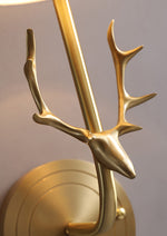 brass deer head