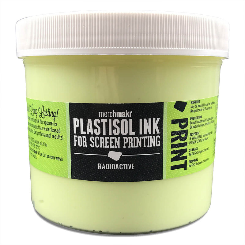 Radioactive Glow  in the Dark  Merchmakr Plastisol  Ink  for 