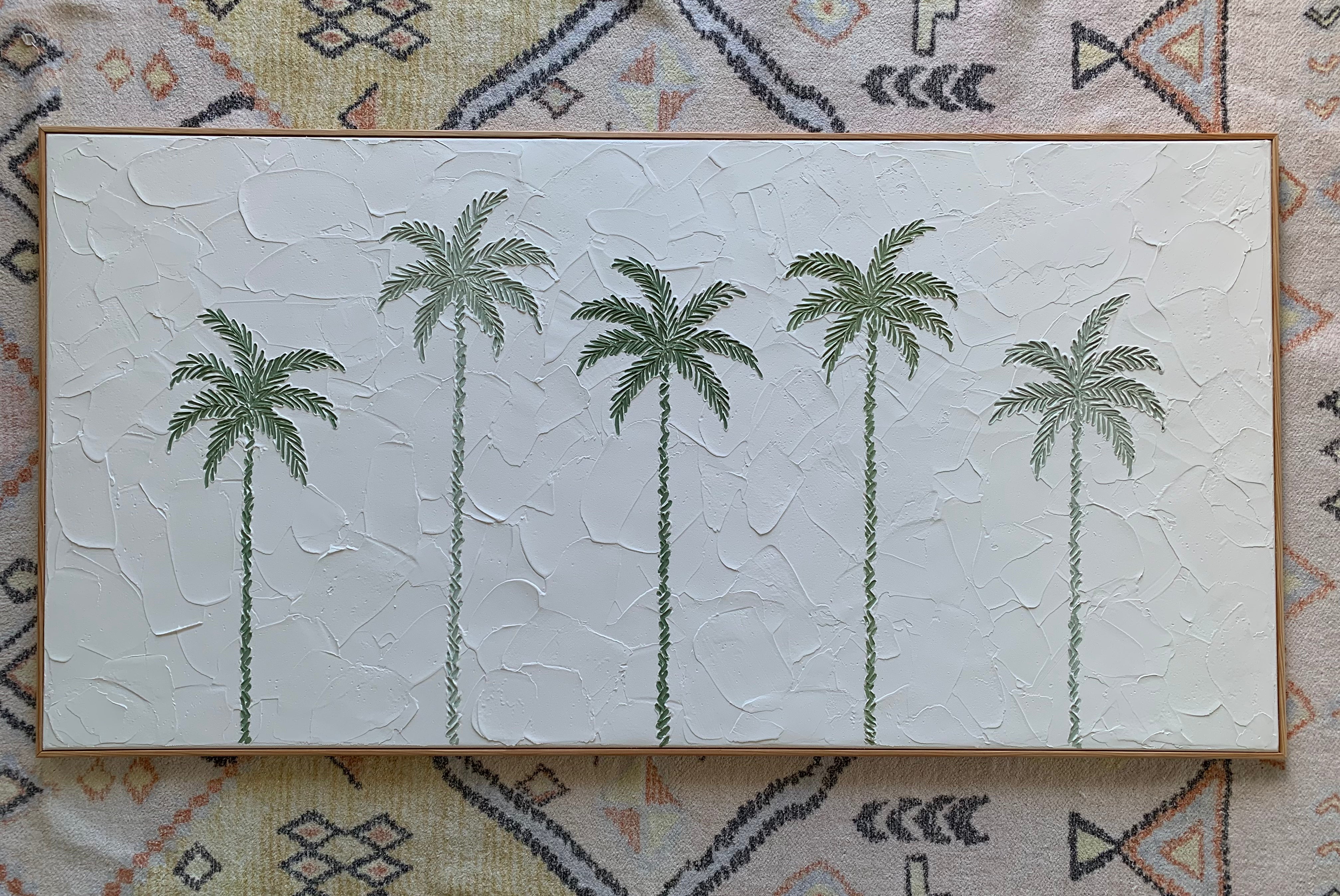 24”x48” Waimanalo Palm trees