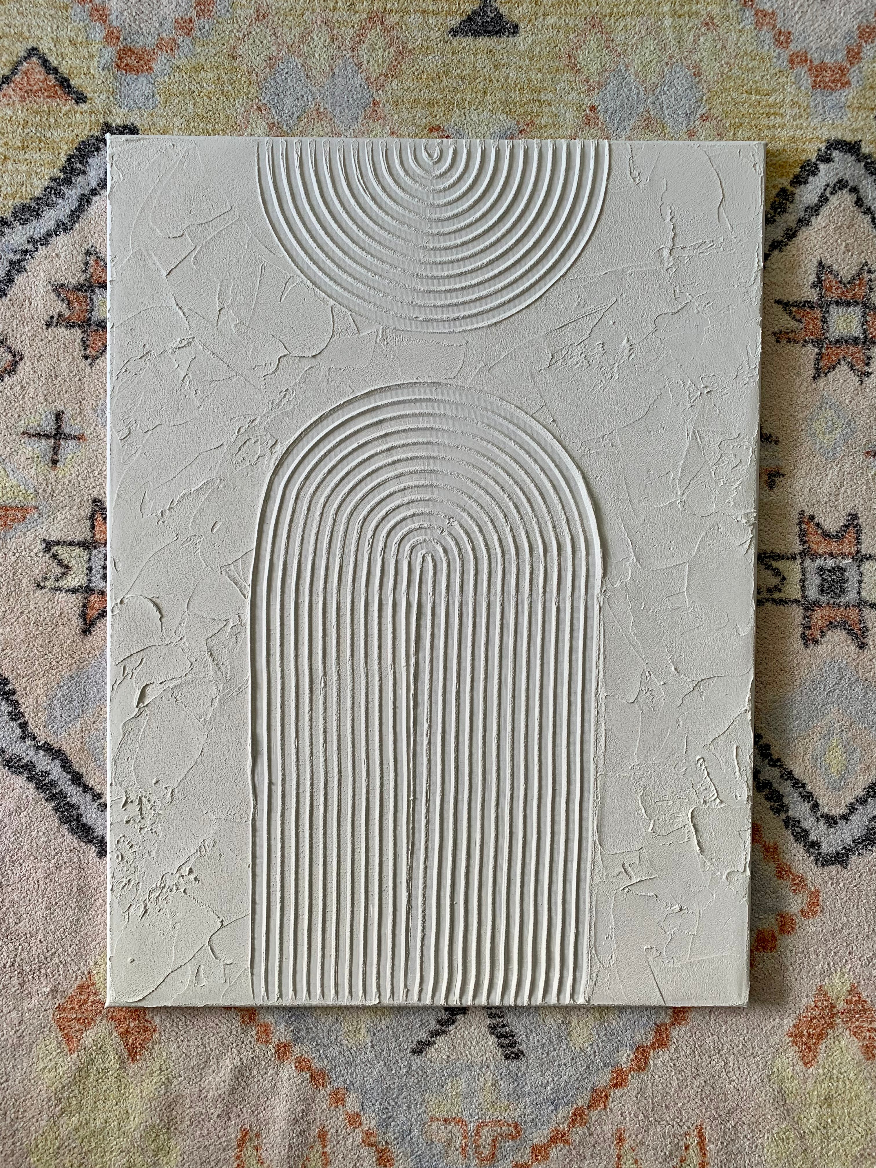 White arch textured canvas (18”x24”)large