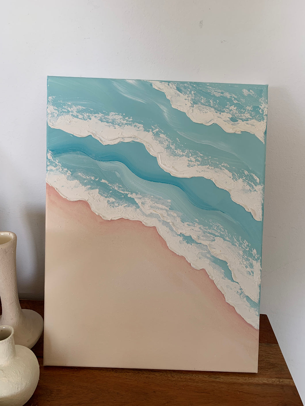 Textured beach canvas (12”x16”)