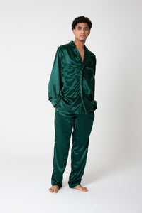 Satin Shirt and Trousers Set