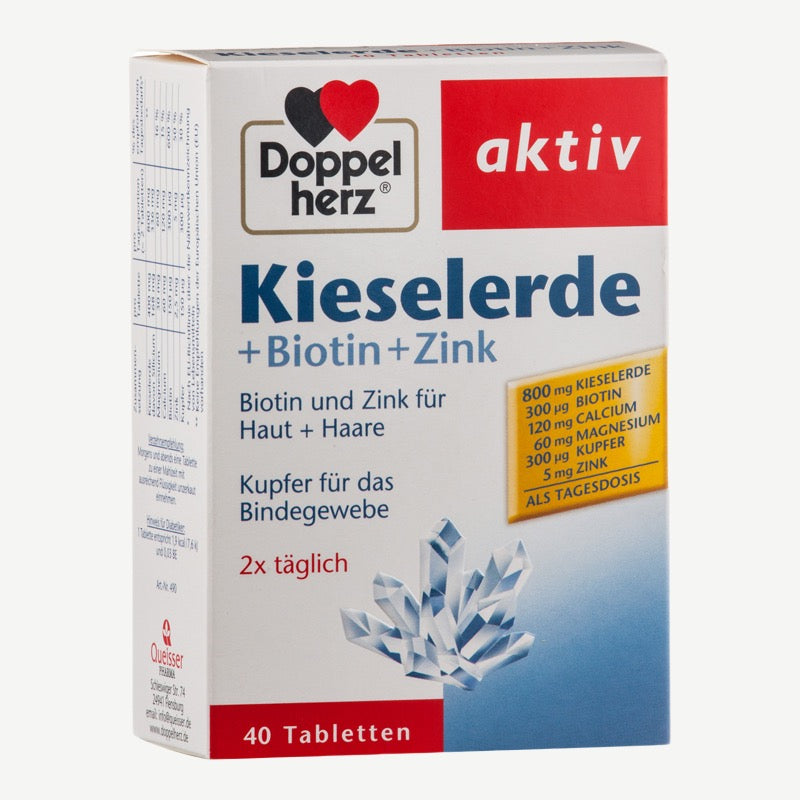 Doppelherz Kieselerde + Biotin + Zink 40 Tabletten