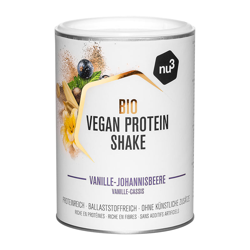nu3 Bio Vegan Protein Shake Vanille-Johannisbeere / 400 g