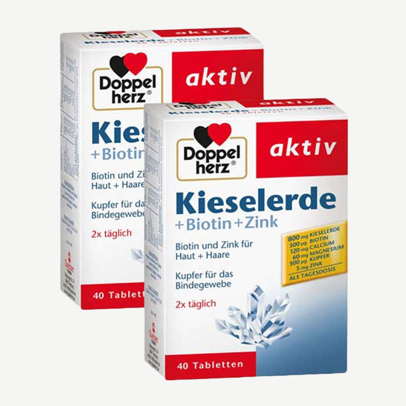 Doppelherz Kieselerde + Biotin + Zink 2 x 40 Tabletten