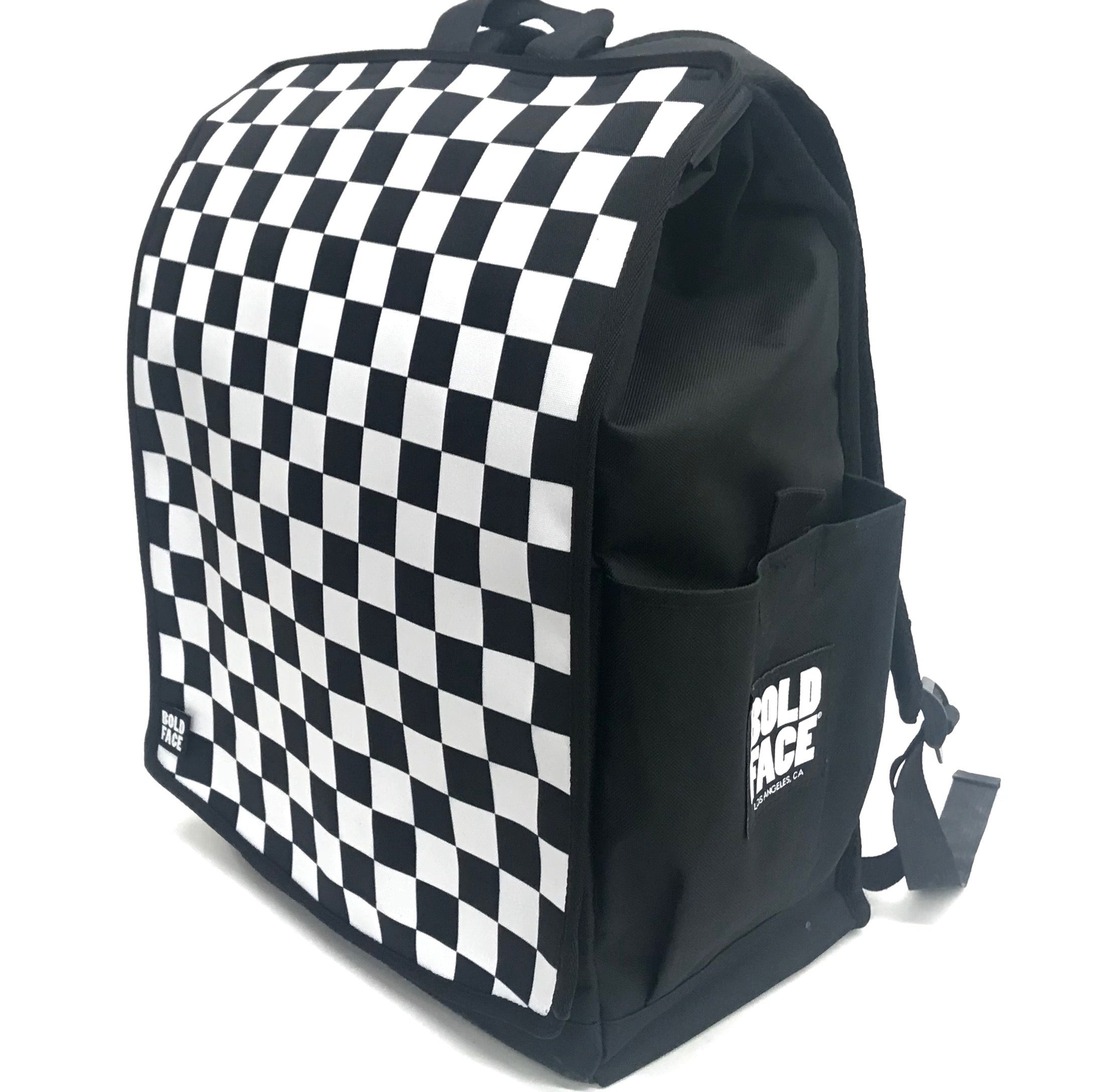 vans black and white checkered backpack