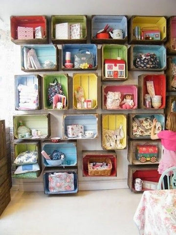 Fun storage with crates