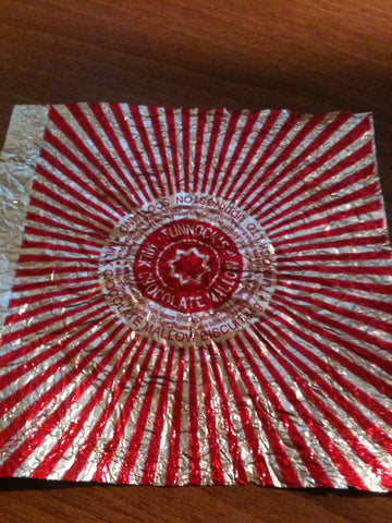 Blog, how to make a Tunnock teacake origami rose, step two