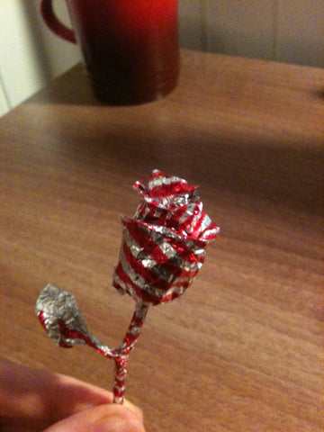 Blog, how to make a Tunnock teacake origami rose, step 10