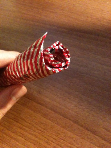 Blog, how to make a Tunnock teacake origami rose, step five