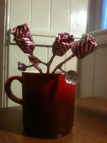 Blog, how to make a Tunnock teacake origami rose, step eleven