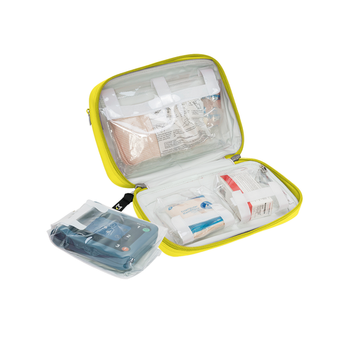 XTRA FILL open with organized supplies and AED