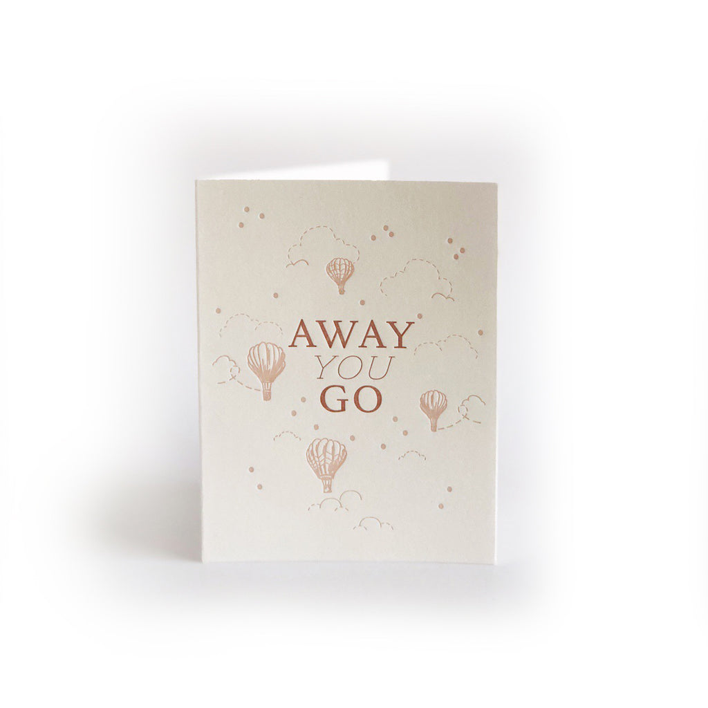 Away You Go Greeting Card Belle Union Co