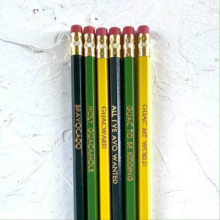 Metallic Blue, Red & Green Personalized Pencil Set of 12