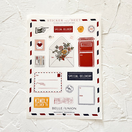 Heart Envelope Stamp Sticker – Belle & Union Co.