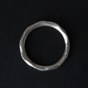 Etched Sterling Silver Ring