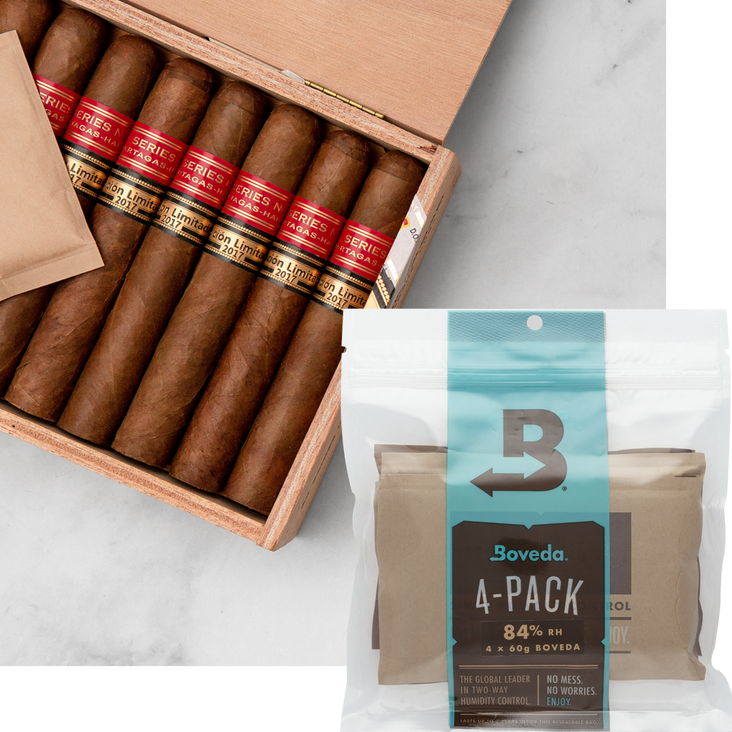 Boveda Seasoning Packs For Humidors 4-Pack Size 60 | Boveda® Official Site