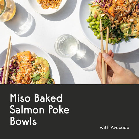 miso baked salmon bowls