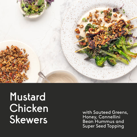 mustard chicken skewers