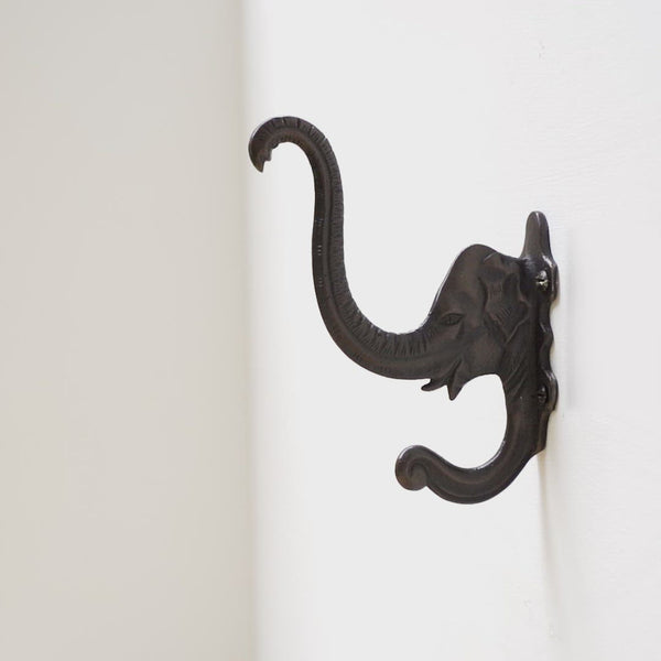 Elephant design Hooks Inspired Silver Wall Hooks Metal Clothes Hanger Wall  Decor Chic Curtain French Country Hat Coat Hangers