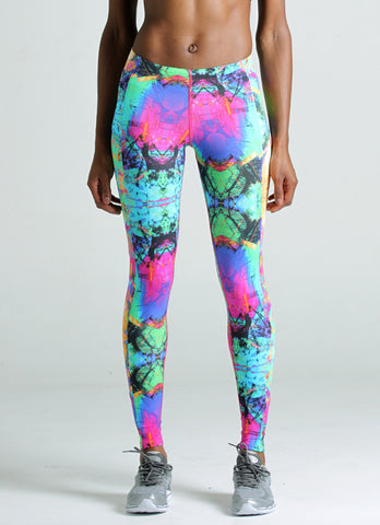 Women's printed running leggings| Dona Jo – Dona Jo, Inc.