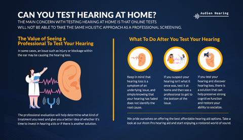 the value of seeing a professional for a hearing test