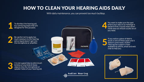 how to clean hearing aids daily