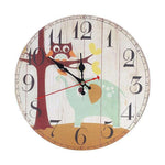Horloge murale rétro hibou