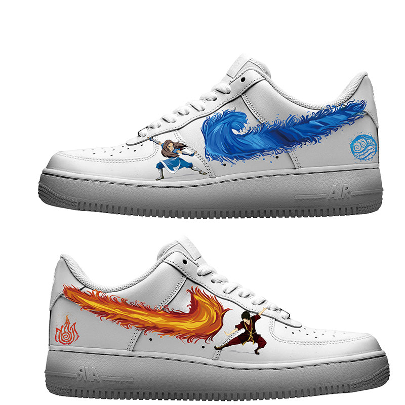 Last Airbender Iron On Patches, Fire and Water Swo – theshoesgirl