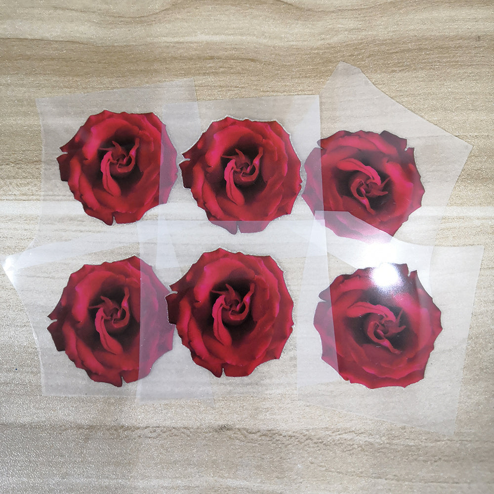 Custom Vans Red Rose Stickers, Custom 