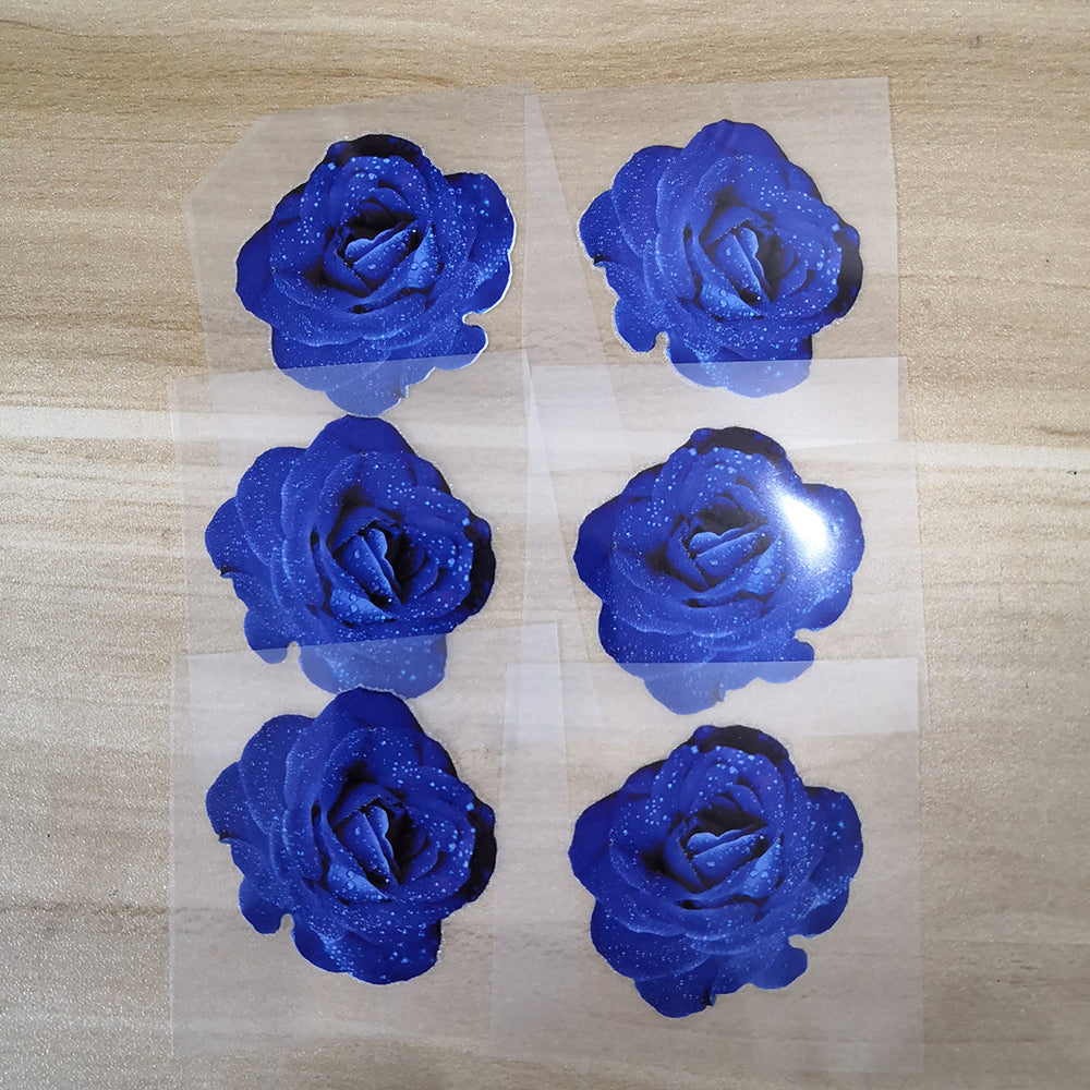 Custom Vans Blue Rose Stickers,Best For 
