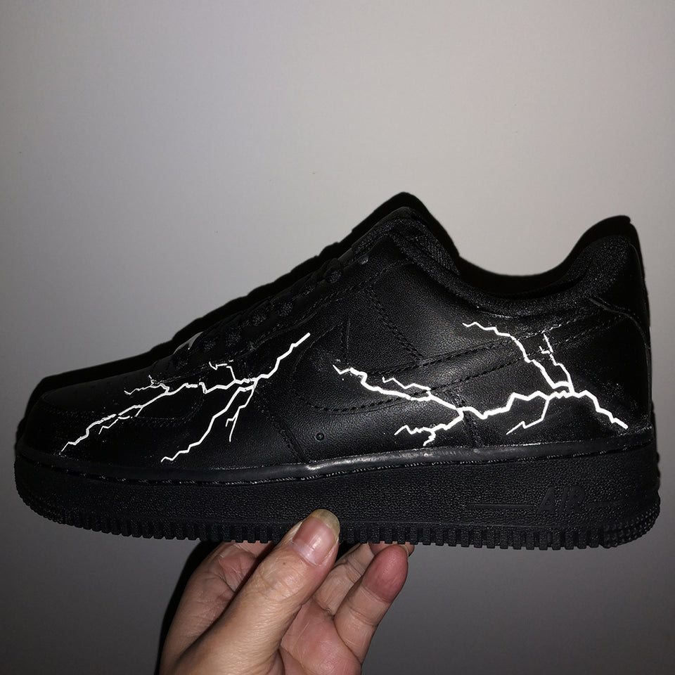 customized air force 1 reflective lighting