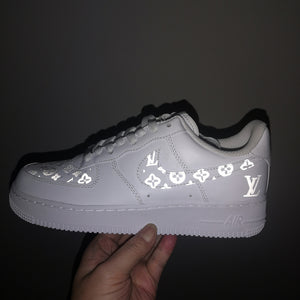 customized air force 1 reflective lighting