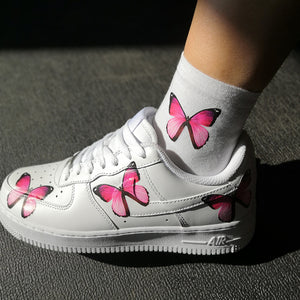 pink butterfly air force 1