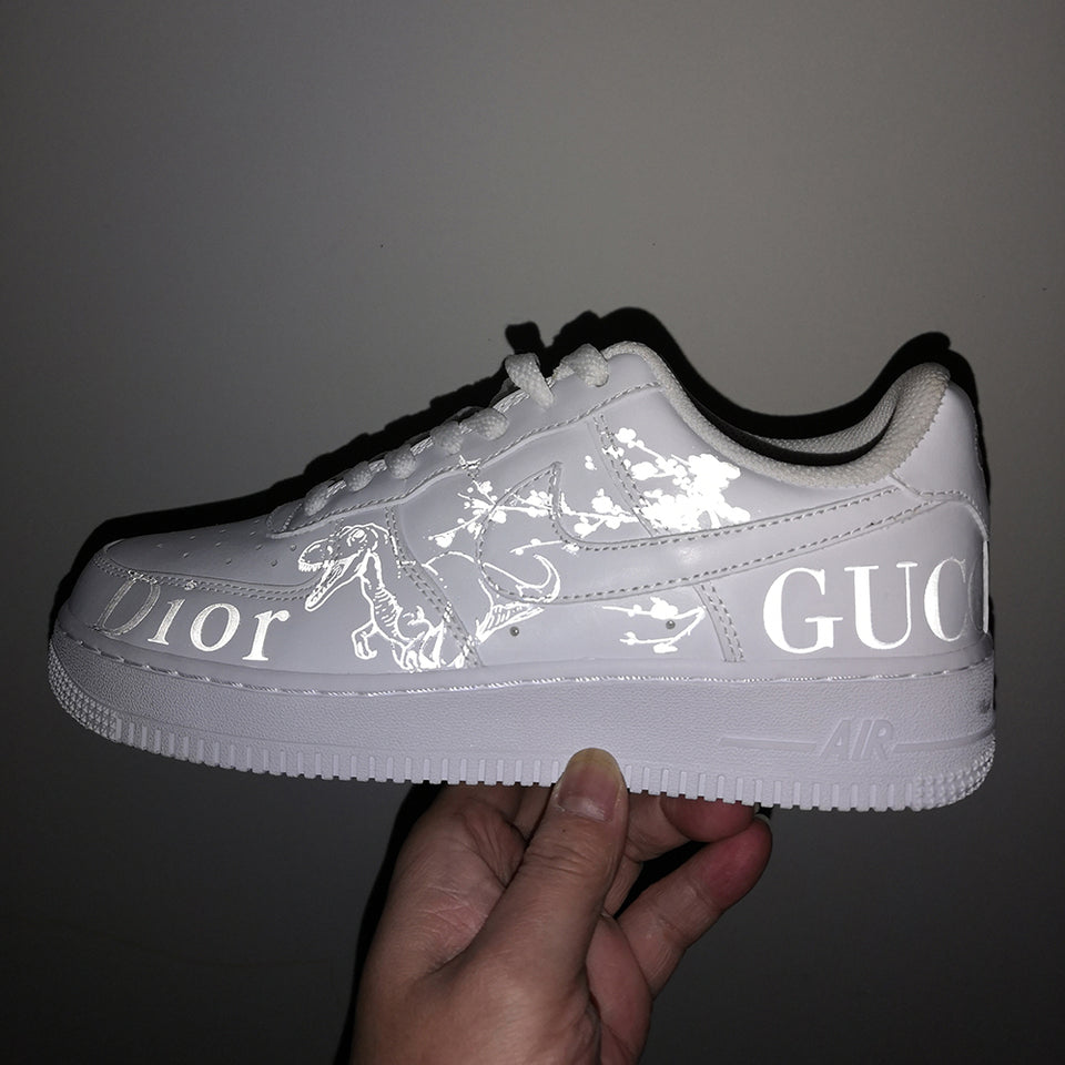 reflective gucci shoes