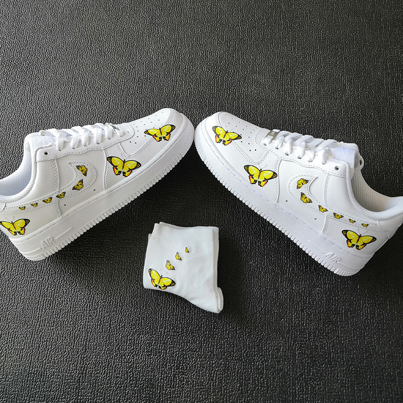 Custom Sneaker AF1 With Yellow 