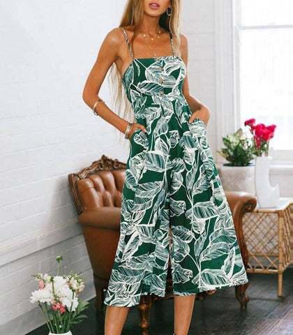 boho wide leg jumpsuit