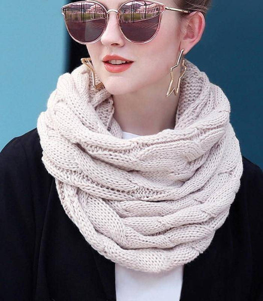 knitted neck scarf