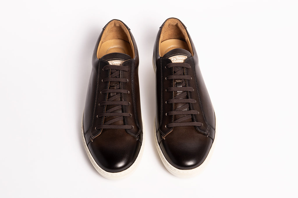 Carlos Santos 9617 Leather Sneakers in Coimbra Patina | The Noble Shoe