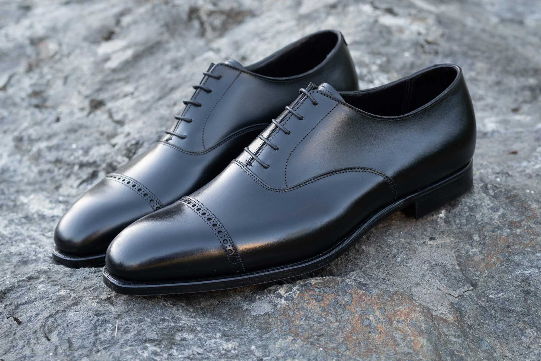 Crockett & Jones Belgrave Handgrade Black Oxford | The Noble Shoe