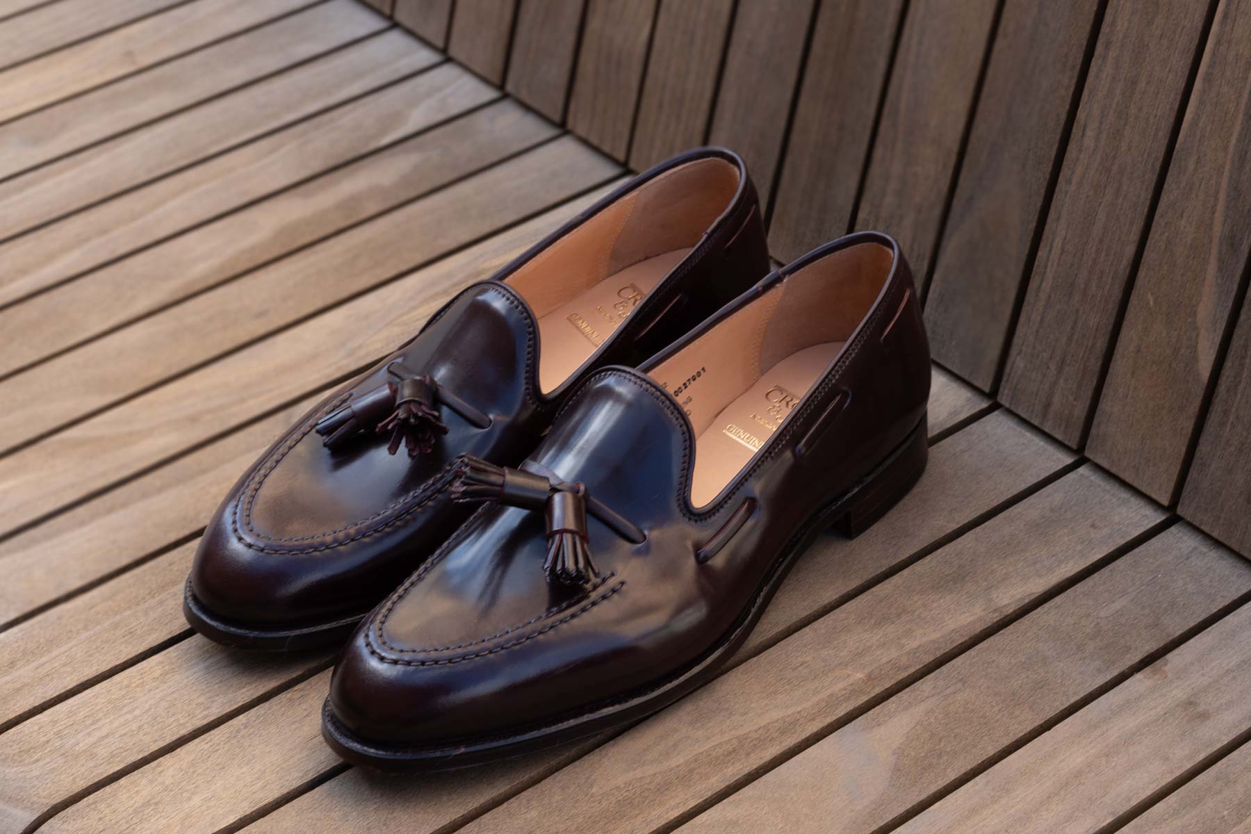 Crockett & Jones Cavendish Tassel Loafer In Color 8 Shell Cordovan ...