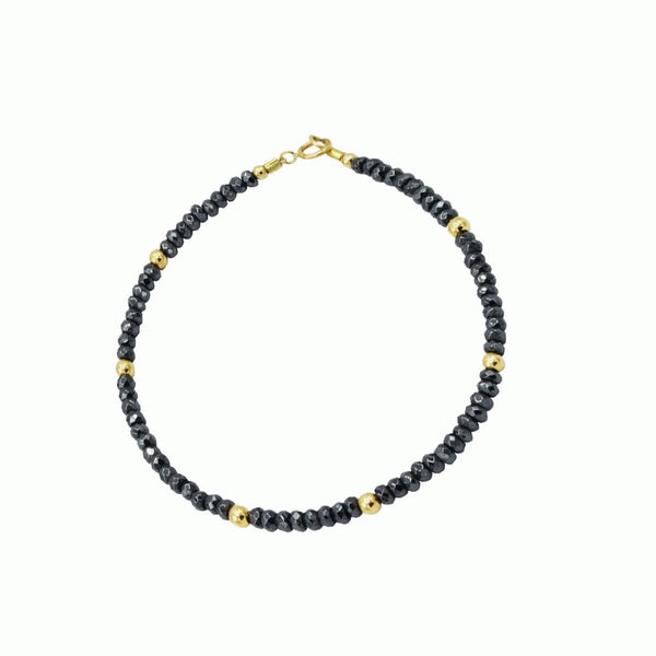 Agate (Black)/Black Spinel Bracelet-BSL (ABL-11-10) | Rananjay Exports