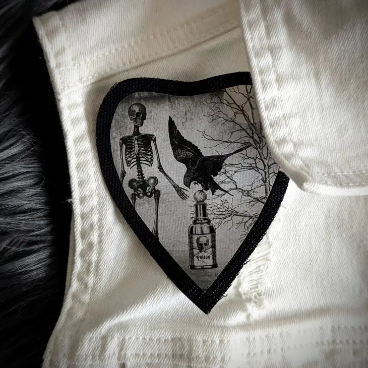 Sew On Patch - Crow Skeleton Apothecary