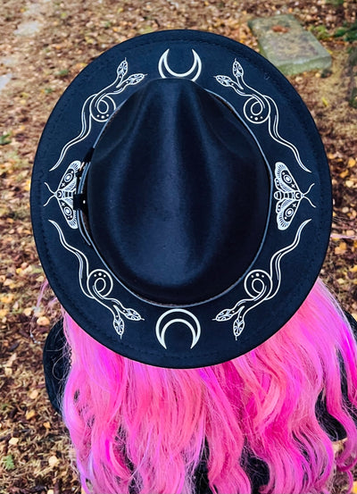 Vegan Felt Hat - Moon Phase – Witchwood Bags