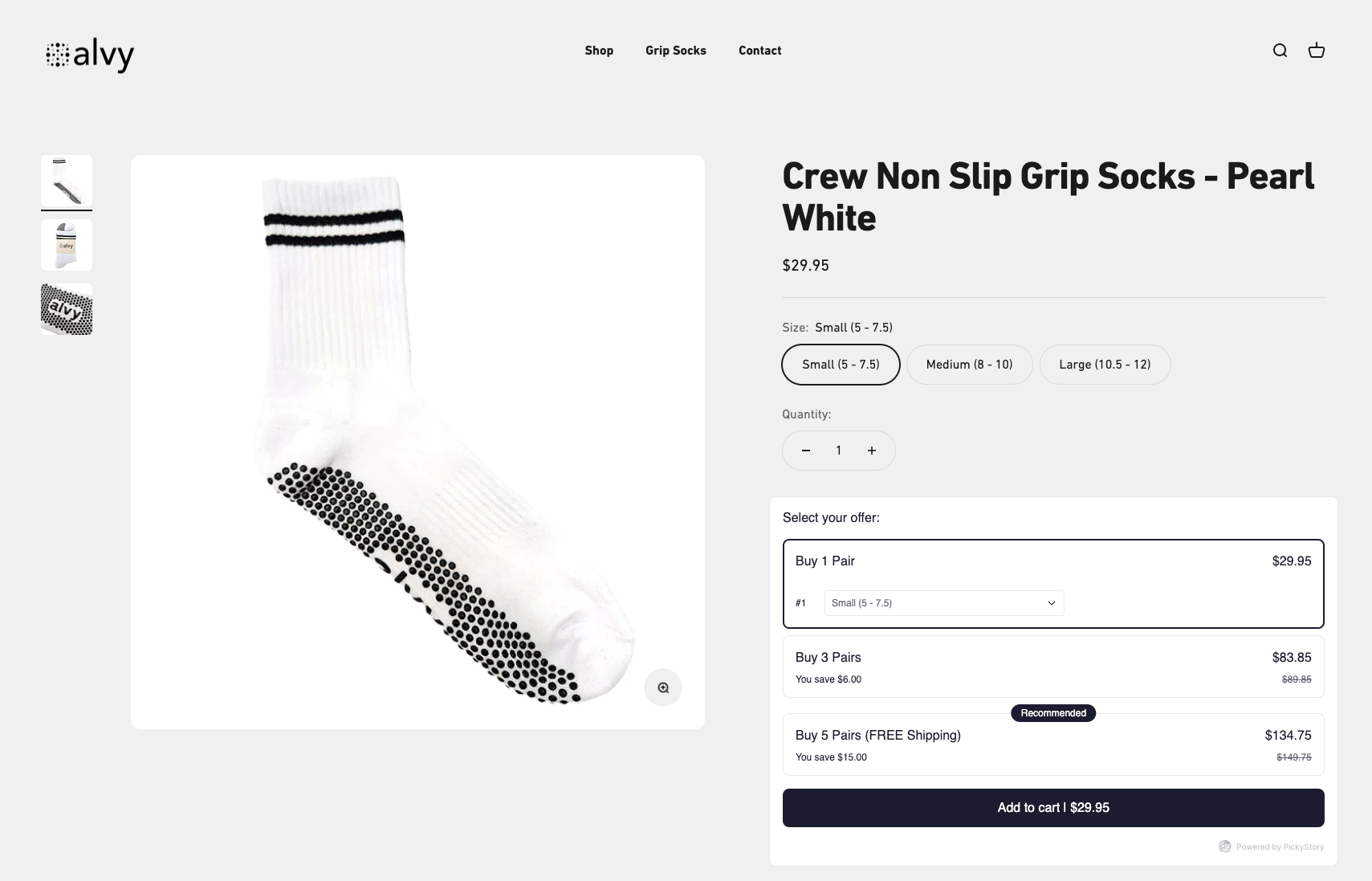 Crew Non Slip Grip Socks - Pearl White 2023-12-15 20-47-08.png__PID:cd02753e-703c-4455-83e6-eb972f521acc